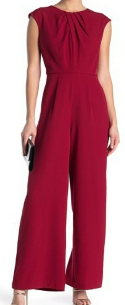 Donna Rico Red Pleated Jumpsuit (14)